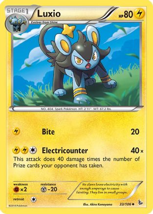 Luxio 033/106 - Uncommon - Reverse Holofoil