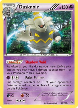Dusknoir 040/106 - Holo Rare - Reverse Holofoil