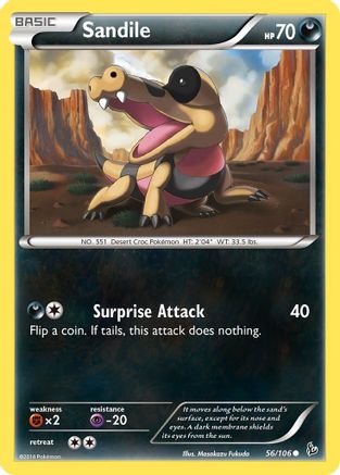 Sandile 056/106 - Common - Reverse Holofoil