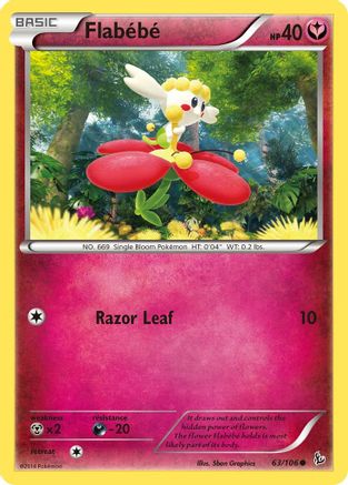Flabebe (63) 063/106 - Common - Reverse Holofoil