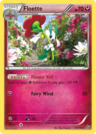 Floette (64) 064/106 - Rare - Reverse Holofoil