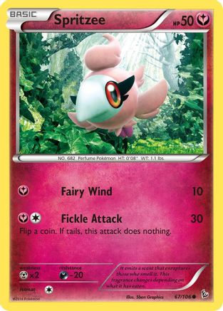 Spritzee 067/106/106 - Common - Reverse Holofoil
