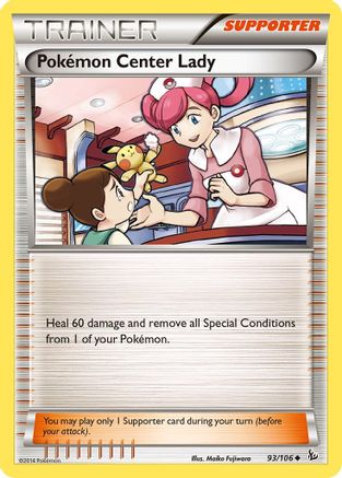 Pokemon Center Lady 093/106/106 - Uncommon