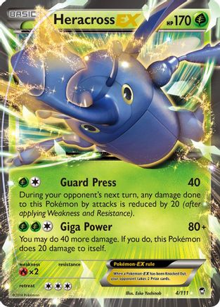 Heracross EX 004/111/111 - Ultra Rare - Holofoil