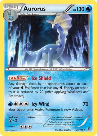 Aurorus 026/111/111 - Rare - Reverse Holofoil