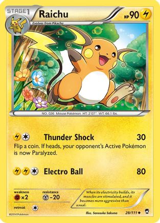 Raichu 028/111/111 - Uncommon