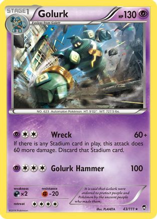 Golurk 043/111 - Rare