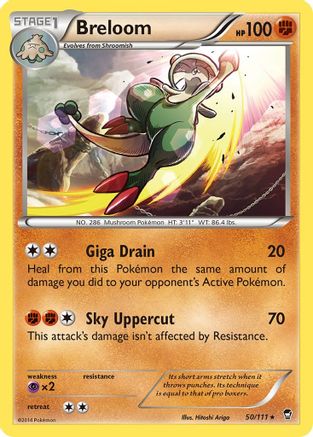 Breloom 050/111/111 - Rare - Reverse Holofoil