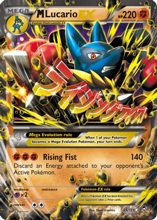 M Lucario EX 055/111/111 - Ultra Rare - Holofoil