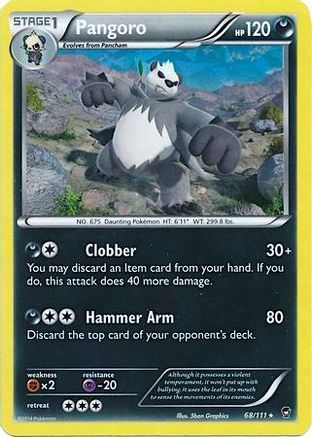 Pangoro 068/111 - Holo Rare - Holofoil
