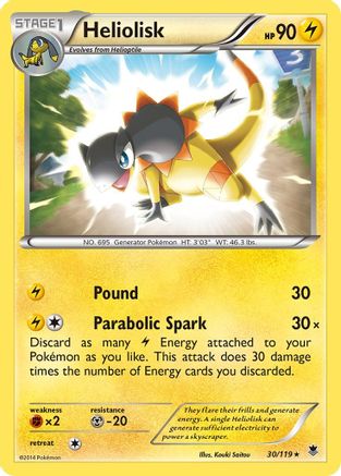 Heliolisk 030/119 - Holo Rare - Holofoil