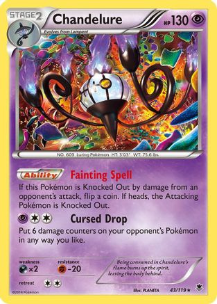Chandelure 043/119/119 - Holo Rare - Holofoil
