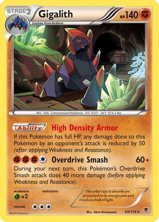 Gigalith 050/119 - Holo Rare - Holofoil