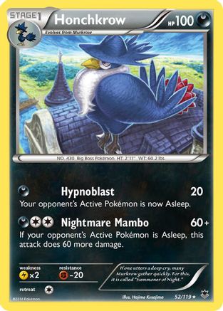 Honchkrow 052/119 - Rare