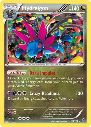 Hydreigon 074/119/119 - Holo Rare - Holofoil