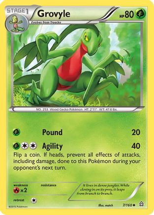 Grovyle 007/160/160 - Uncommon