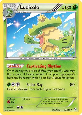 Ludicolo 012/160 - Holo Rare - Holofoil