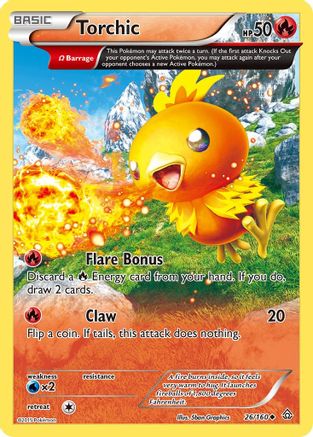 Torchic (Omega) 026/160/160 - Uncommon