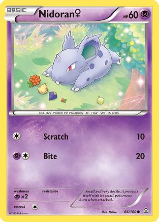 Nidoran (F) 066/160/160 - Common