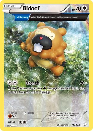 Bidoof (Alpha) 117/160/160 - Uncommon