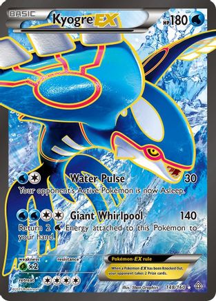 Kyogre EX (148 Full Art) 148/160 - Ultra Rare - Holofoil