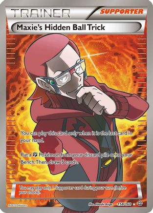 Maxie's Hidden Ball Trick (158 Full Art) 158/160/160 - Ultra Rare - Holofoil