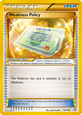 Weakness Policy (164 Secret Rare) 164/160 - Secret Rare - Holofoil