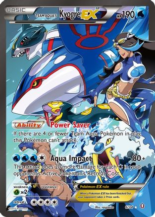 Team Aqua's Kyogre EX 006/34/34 - Ultra Rare - Holofoil