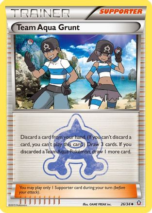 Team Aqua Grunt 026/34/34 - Uncommon
