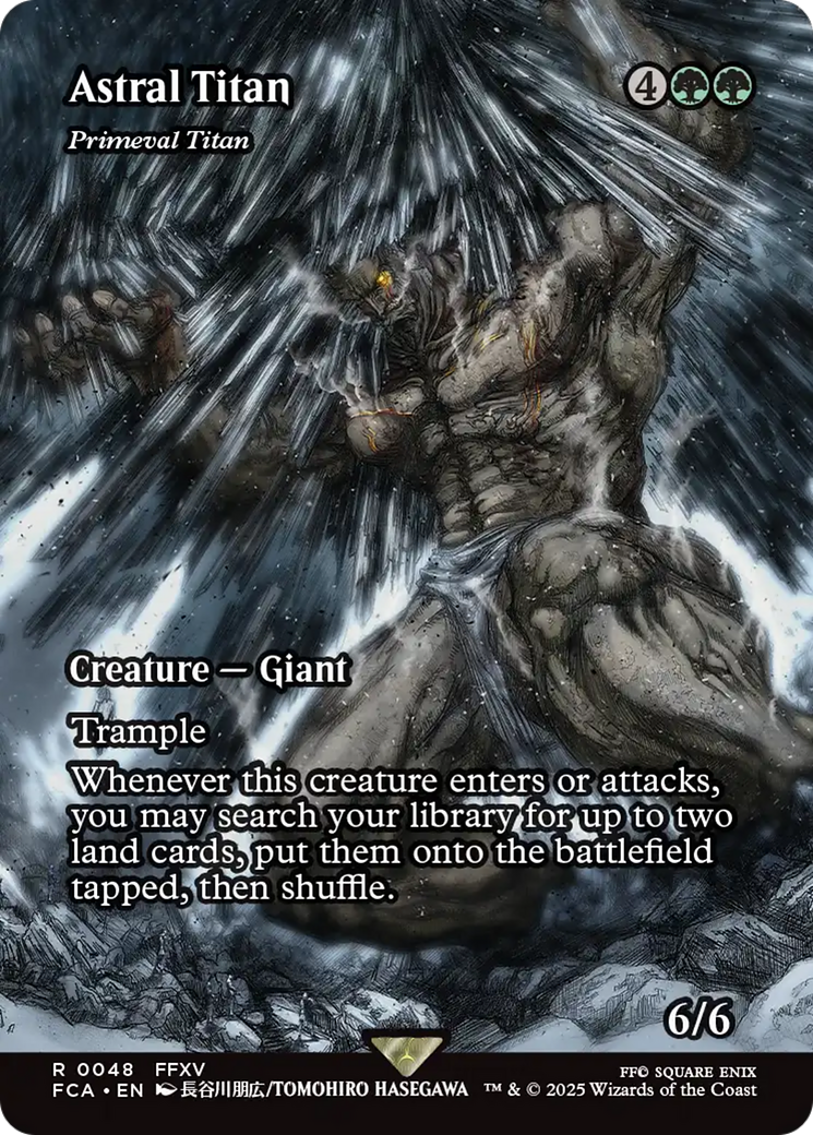 Astral Tiran - Primeval Titan (Showcase) (FCA-048) - FINAL FANTASY: Through the Ages Foil