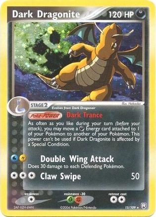 Dark Dragonite 015/109 - Holo Rare - Holofoil