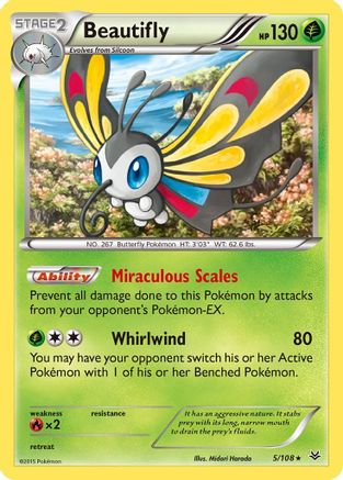 Beautifly 005/108/108 - Holo Rare - Holofoil
