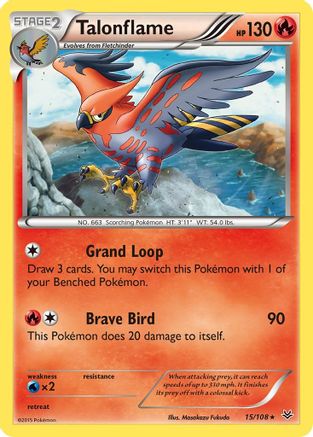 Talonflame 015/108/108 - Rare