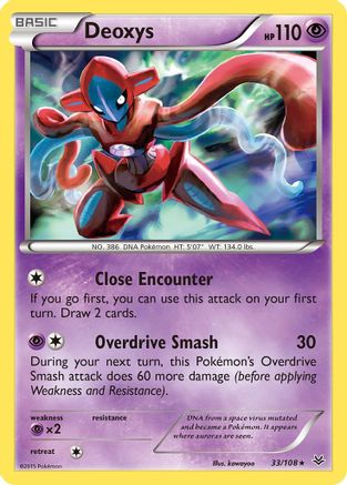 Deoxys 033/108/108 - Holo Rare - Holofoil