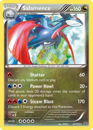 Salamence 057/108/108 - Holo Rare - Holofoil