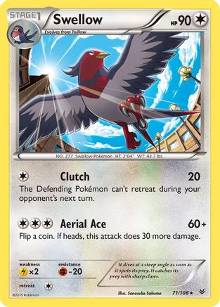 Swellow (71) 071/108 - Rare
