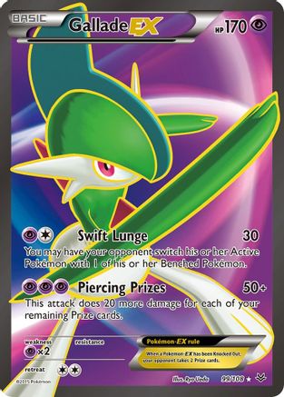Gallade EX (99 Full Art) 099/108/108 - Ultra Rare - Holofoil