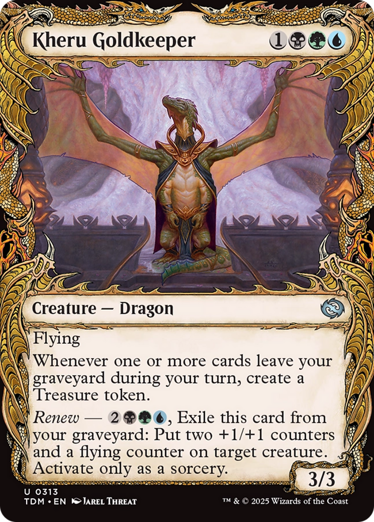 Kheru Goldkeeper (Showcase) (TDM-313) - Tarkir: Dragonstorm Foil