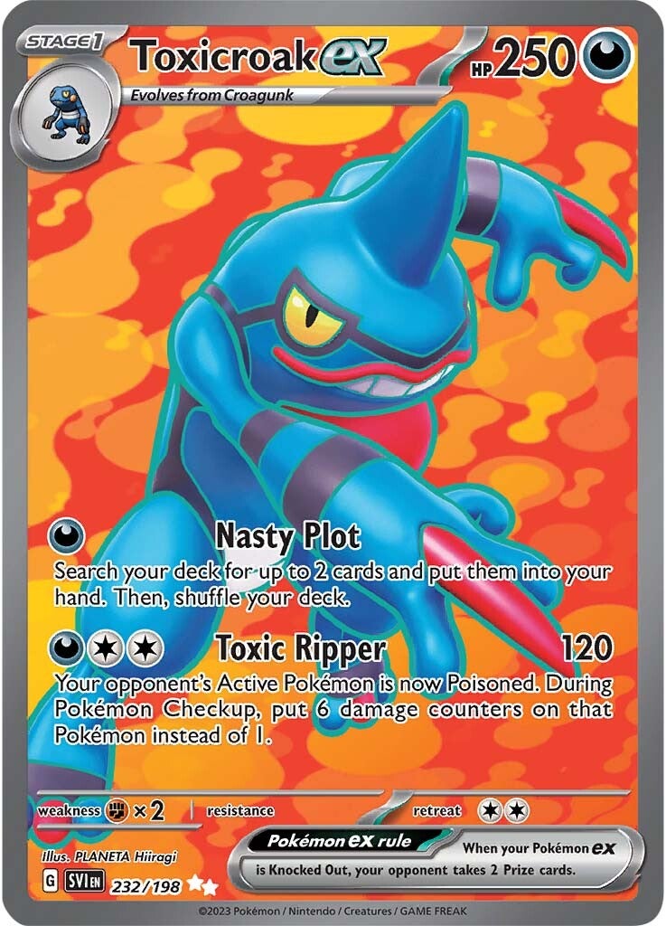 Toxicroak ex 232/198 - Ultra Rare - Holofoil