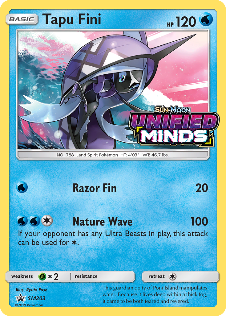 Tapu Fini SM203/248 - Promo - Holofoil