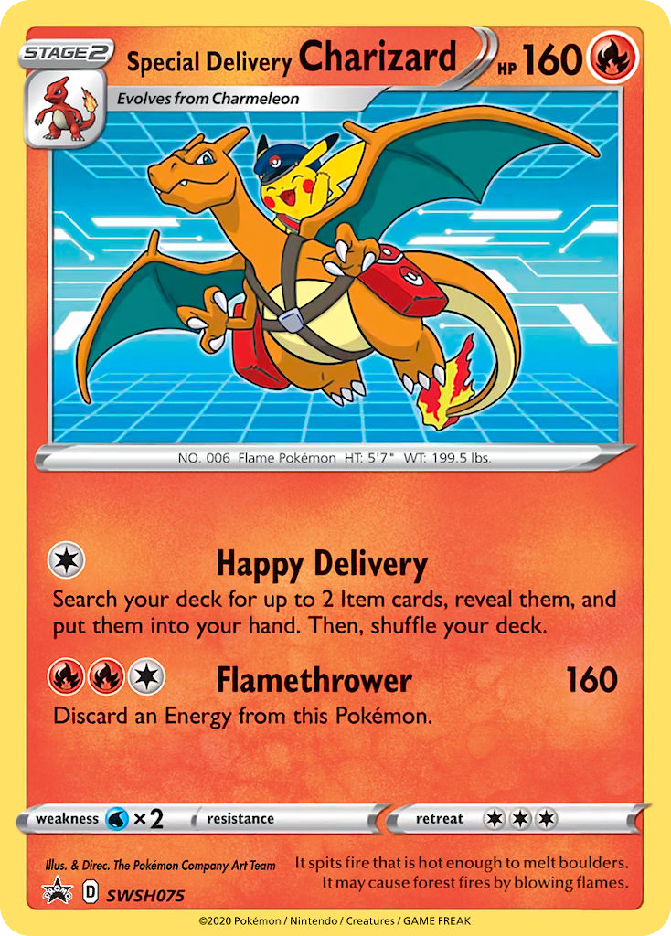 Special Delivery Charizard SWSH075/307 - Promo - Holofoil