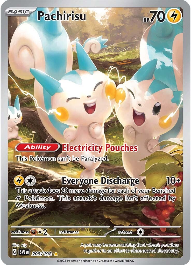 Pachirisu 208/198 - Illustration Rare - Holofoil