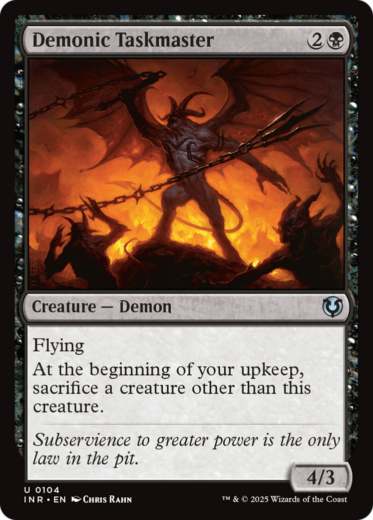 Demonic Taskmaster (-104) - Innistrad Remastered