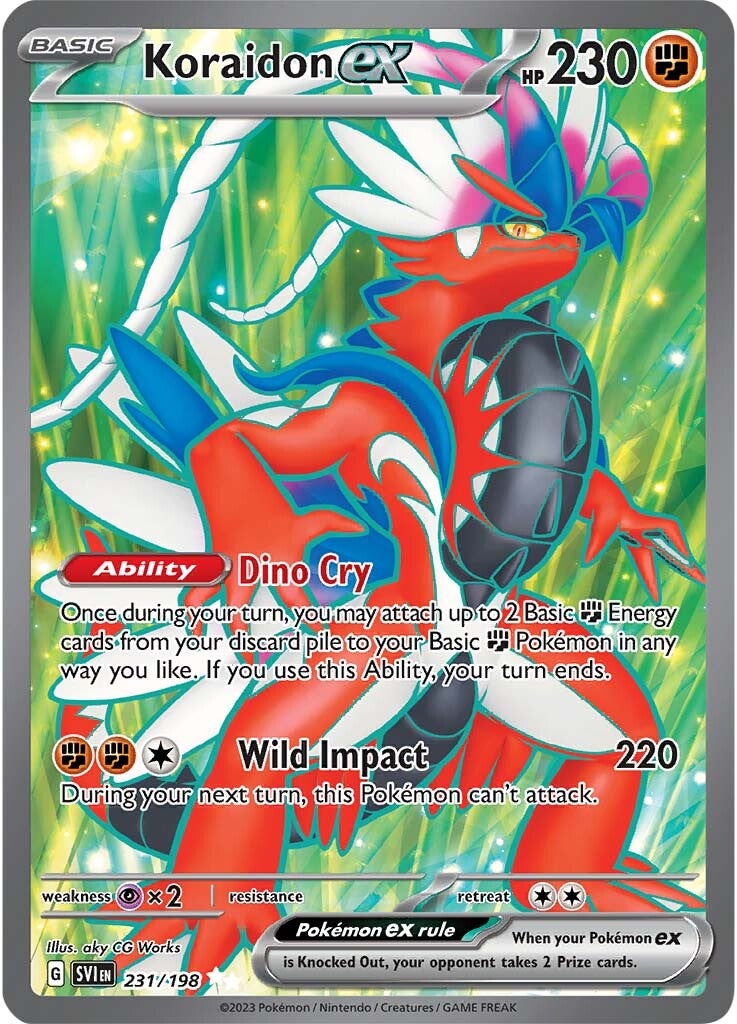 Koraidon ex 231/198 - Ultra Rare - Holofoil