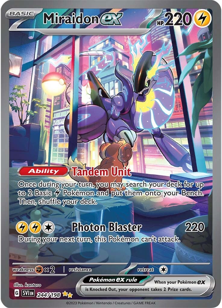 Miraidon ex 244/198 - Special Illustration Rare - Holofoil