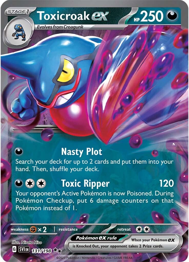 Toxicroak ex 131/198 - Double Rare - Holofoil