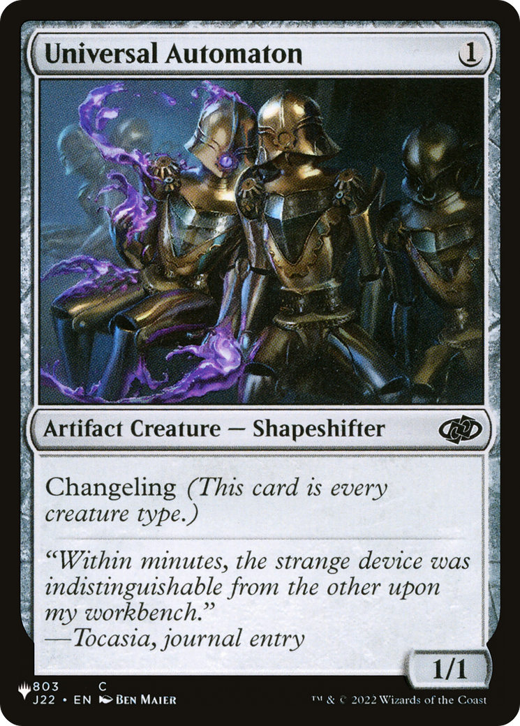 Universal Automaton (J22) (LIST-803) - The List Reprints