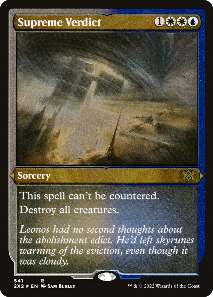 Supreme Verdict (Foil Etched) (2X2-541) - Double Masters 2022 Foil