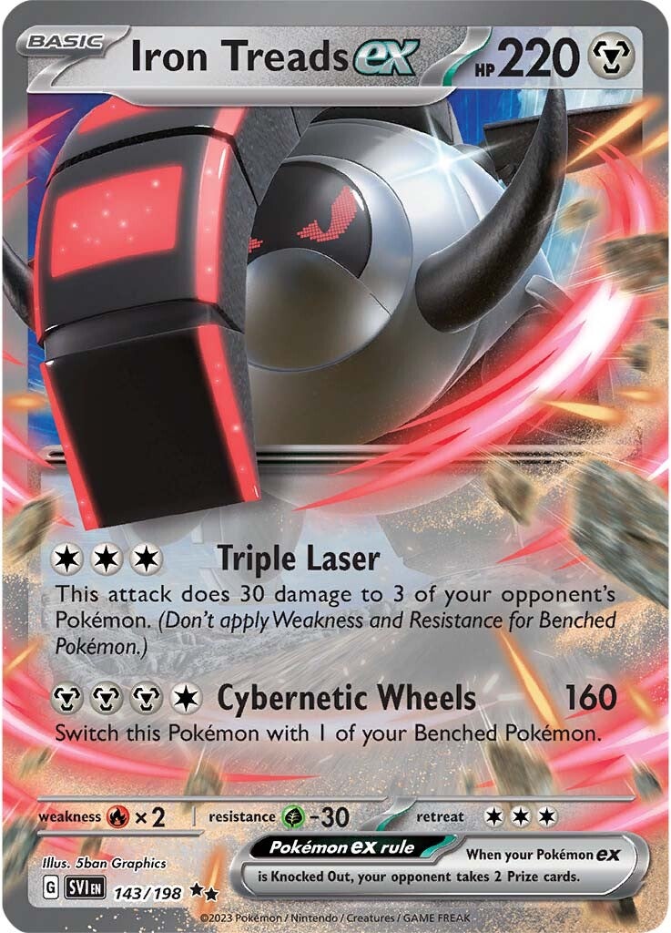 Iron Treads ex 143/198 - Double Rare - Holofoil