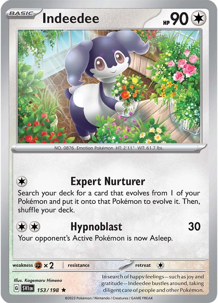 Indeedee 153/198 - Rare - Holofoil